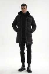 Antioch Wintermantel Coat Schwarz/Grau