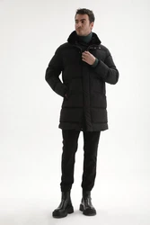 Antioch Wintermantel Coat Schwarz/Grau