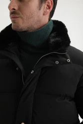 Antioch Wintermantel Coat Schwarz/Grau