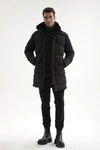Antioch Wintermantel Coat Schwarz/Grau