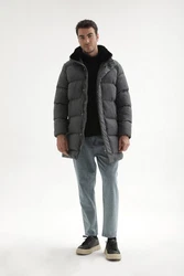 Antioch Wintermantel Coat Dunkelgrau/Grau/Hellgrau/Schwarz