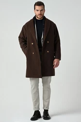Antioch Wintermantel Bordeaux/Dunkelrot/Braun/Dunkelbraun