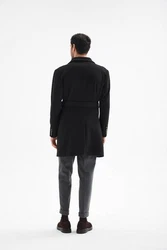 Antioch Wintermantel Schwarz/Grau/Hellblau