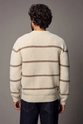 Next Rundhalspullover Regular Fit Braun/Beige