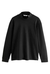 Next Langarmshirt mit Rollkragen Schwarz/Dunkelgrau