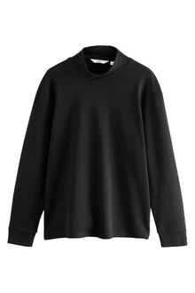 Next Langarmshirt mit Rollkragen Schwarz/Dunkelgrau Next Langarmshirt mit Rollkragen Schwarz/Dunkelgrau