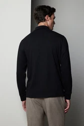 Next Langarmshirt Essential T-Shirt mit Rollkragen Schwarz