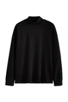 Next Langarmshirt Essential T-Shirt mit Rollkragen Schwarz