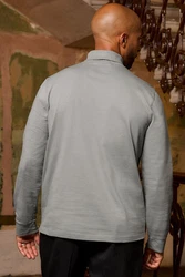 Next Langarmshirt Essential T-Shirt mit Rollkragen Grau/Hellgrau
