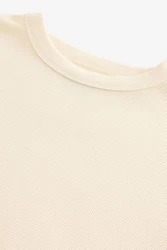 Next Langarmshirt mit Waffelstruktur Khaki/Beige/Orange/Weiß/Gelb