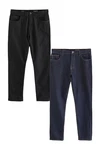 Next Slim-fit Jeans (2-tlg) Dunkelblau/Schwarz Next Slim-fit Jeans (2-tlg) Dunkelblau/Schwarz