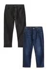 Next Straight Jeans (2er-Pack) Schwarz/Dunkelblau/Hellblau Next Straight Jeans (2er-Pack) Schwarz/Dunkelblau/Hellblau