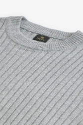 Next Rundhalspullover Regular Fit Premium Grau/Hellgrau/Silber