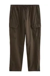 Next Cargohose Ripstop Funktionsmaterial Khaki/Dunkelgrün