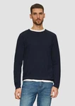 s.Oliver Strickpullover mit Raglanärmeln Dunkelblau