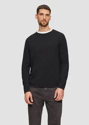 s.Oliver Strickpullover mit Raglanärmeln Schwarz