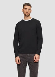 s.Oliver Strickpullover mit Raglanärmeln Schwarz