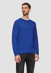 s.Oliver Strickpullover mit Raglanärmeln Blau/Hellblau