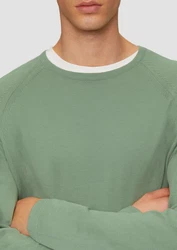 s.Oliver Strickpullover mit Raglanärmeln Grün/Hellgrün