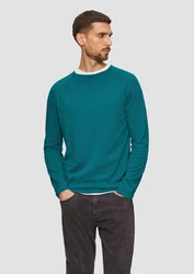 s.Oliver Strickpullover mit Raglanärmeln Türkis/Grün