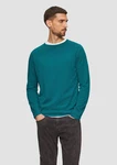 s.Oliver Strickpullover mit Raglanärmeln Türkis/Grün