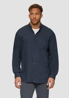 s.Oliver Langarmhemd Regular Fit Dunkelblau/Blau/Grau/Hellblau