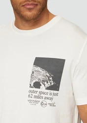 s.Oliver Kurzarmshirt T-Shirt mit Front-Print Weiß/Creme/Grau/Khaki