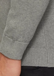 s.Oliver Outdoorjacke Strickjacke mit Stehkragen Hellgrau/Grau/Dunkelgrau