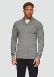 s.Oliver Outdoorjacke Strickjacke mit Stehkragen Hellgrau/Grau/Dunkelgrau