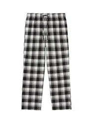 Marc O'Polo Pyjamahose Homey Flanell Dunkelgrau/Weiß/Schwarz/Grau/Braun
