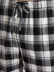 Marc O'Polo Pyjamahose Homey Flanell Dunkelgrau/Weiß/Schwarz/Grau/Braun