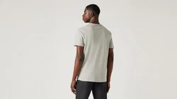Levi's T-Shirt graumeliert/kirschrot/weiß