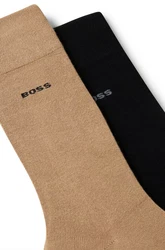 BOSS Businesssocken (Packung, 2-Paar) Beige/Khaki/Braun
