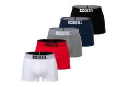 Diesel Herren Boxershorts UMBX-DAMIEN 5er Pack Schwarz/Grau/Weiß/Rot/Blau