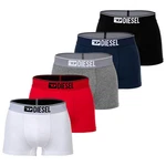 Diesel Herren Boxershorts UMBX-DAMIEN 5er Pack Schwarz/Grau/Weiß/Rot/Blau