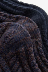 Next Thermosocken 2er-Pack Schwarz/Dunkelblau/Blau