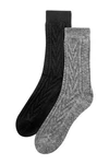 Next Thermosocken 2er-Pack Schwarz/Dunkelgrau