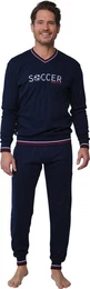 Schlafanzug sportlicher Herren Pyjama (2 tlg) Baumwolle Interlock Qualitt