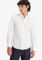 Levi's Jeanshemd BATTERY HM SHIRT SLIM Weiß/Dunkelblau/Creme/Hellblau