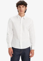 Levi's Jeanshemd BATTERY HM SHIRT SLIM Weiß/Dunkelblau/Creme/Hellblau