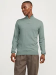 JACK & JONES Pullover 'JJEEmil' Grün/Hellgrün/Hellblau/Türkis