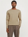 JACK & JONES Pullover JJEEmil Khaki/Beige/Braun
