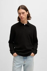 BOSS Poloshirt Petempestolong Schwarz/Braun/Dunkelblau