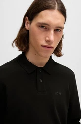 BOSS Poloshirt Petempestolong Schwarz/Braun/Dunkelblau