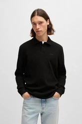 BOSS Poloshirt Petempestolong Schwarz/Braun/Dunkelblau