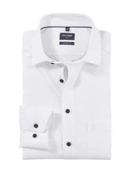 OLYMP Businesshemd Luxor modern fit Creme/Weiß/Dunkelblau