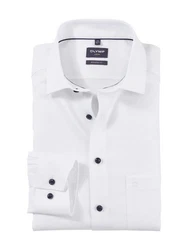 OLYMP Businesshemd Luxor modern fit Creme/Weiß/Dunkelblau