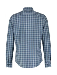 LERROS Karohemd mit Button-down-Kragen Blau/Dunkelblau/Hellblau