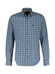 LERROS Karohemd mit Button-down-Kragen Blau/Dunkelblau/Hellblau