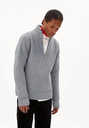 Strickpullover ELIJAA Herren Relaxed Fit aus Bio-Woll Mix
